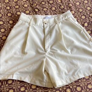 WeWoreWhat Cream High Waist Shorts